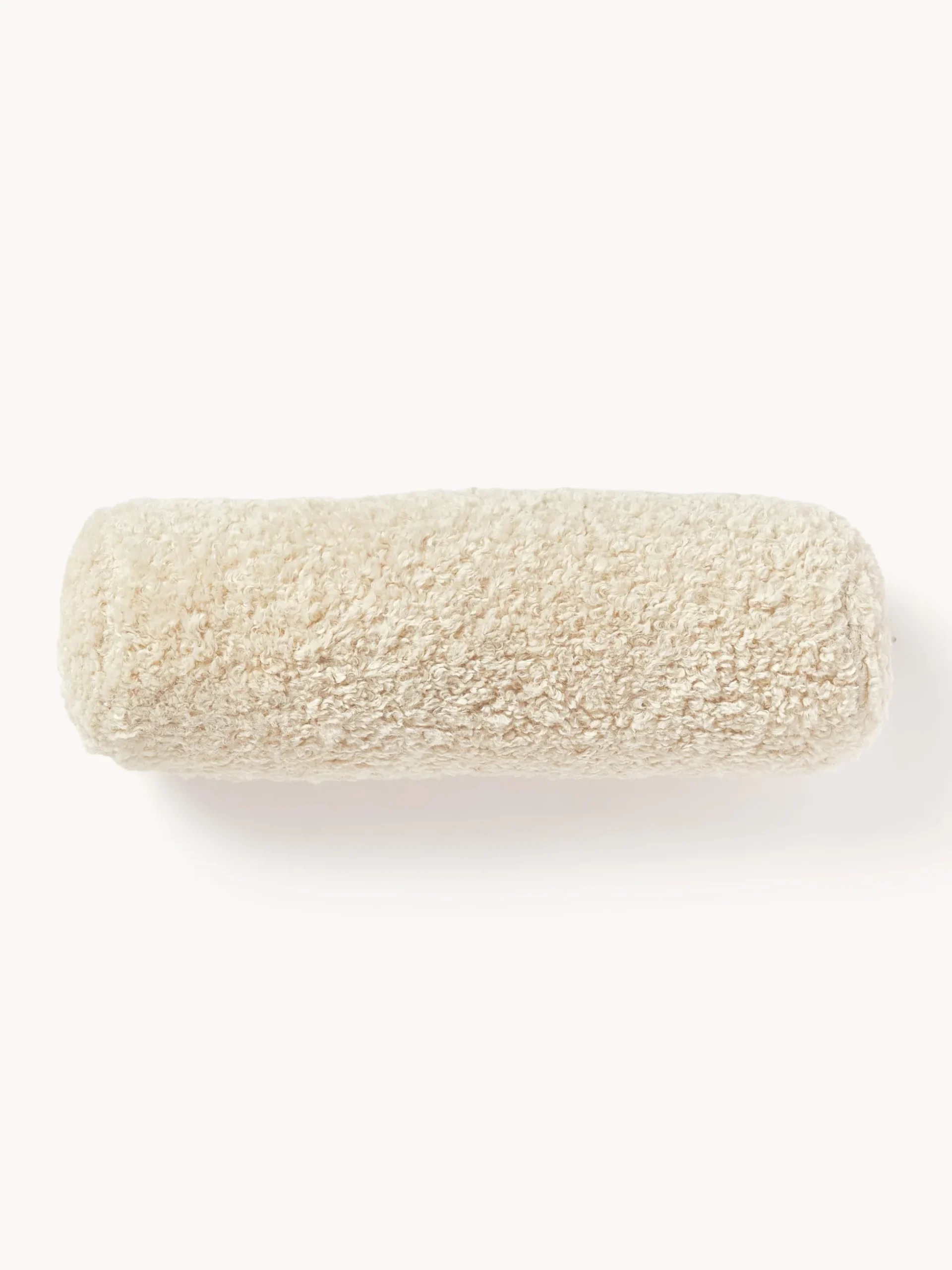 Cuscino cilindrico in teddy Dotty