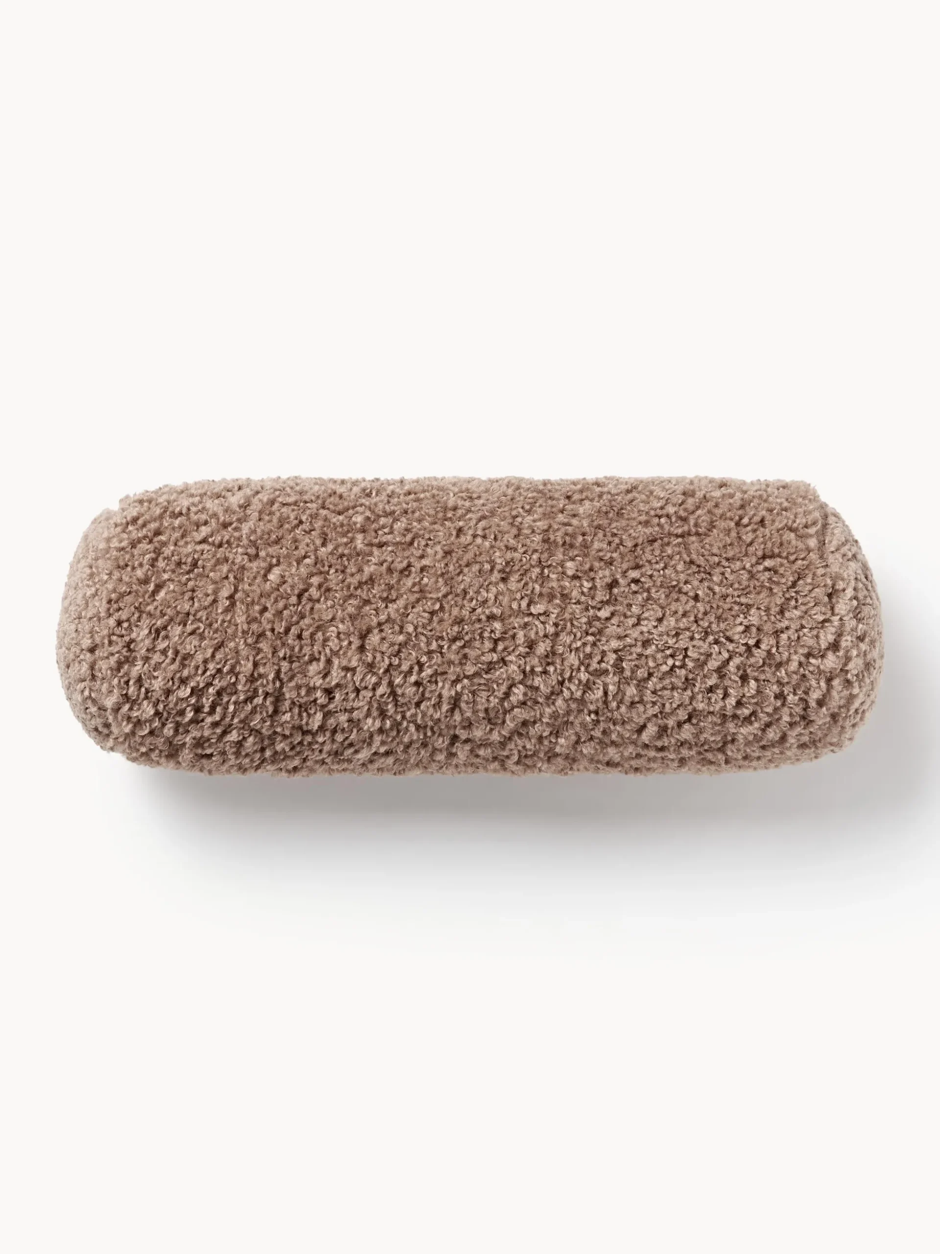 Cuscino cilindrico in teddy Dotty