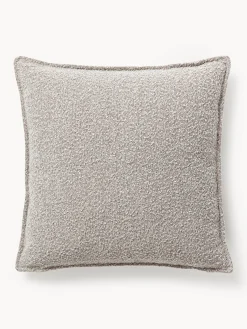 Cuscino decorativo grande in bouclé Lennon, 70 x 70 cm
