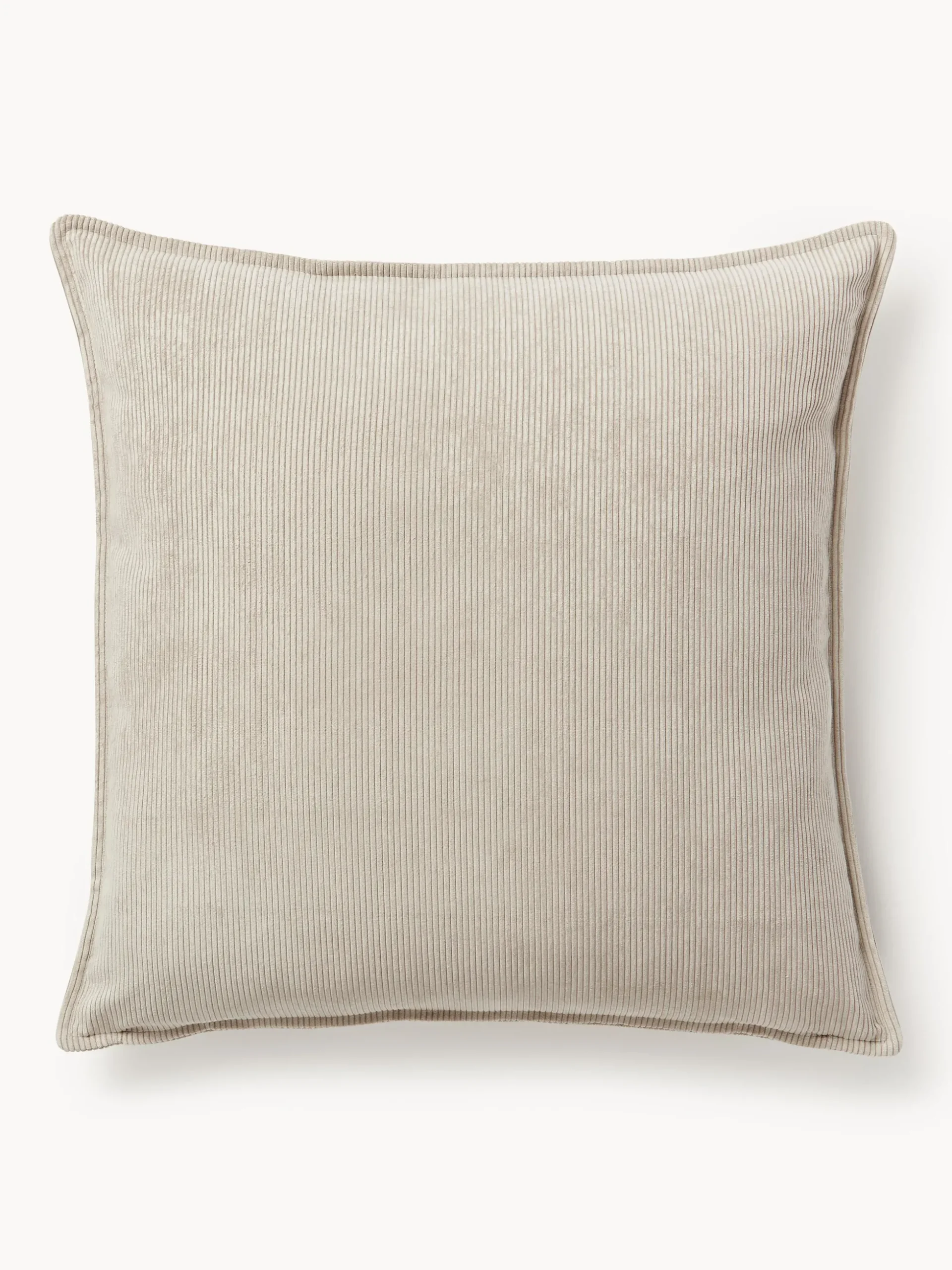 Cuscino decorativo grande in velluto a coste Lennon, 70 x 70 cm