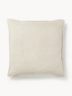 Cuscino decorativo in misto lino Lennon, 60 x 60 cm