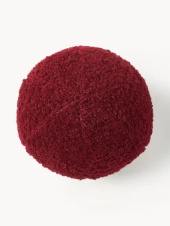 Cuscino decorativo rotondo in teddy Dotty
