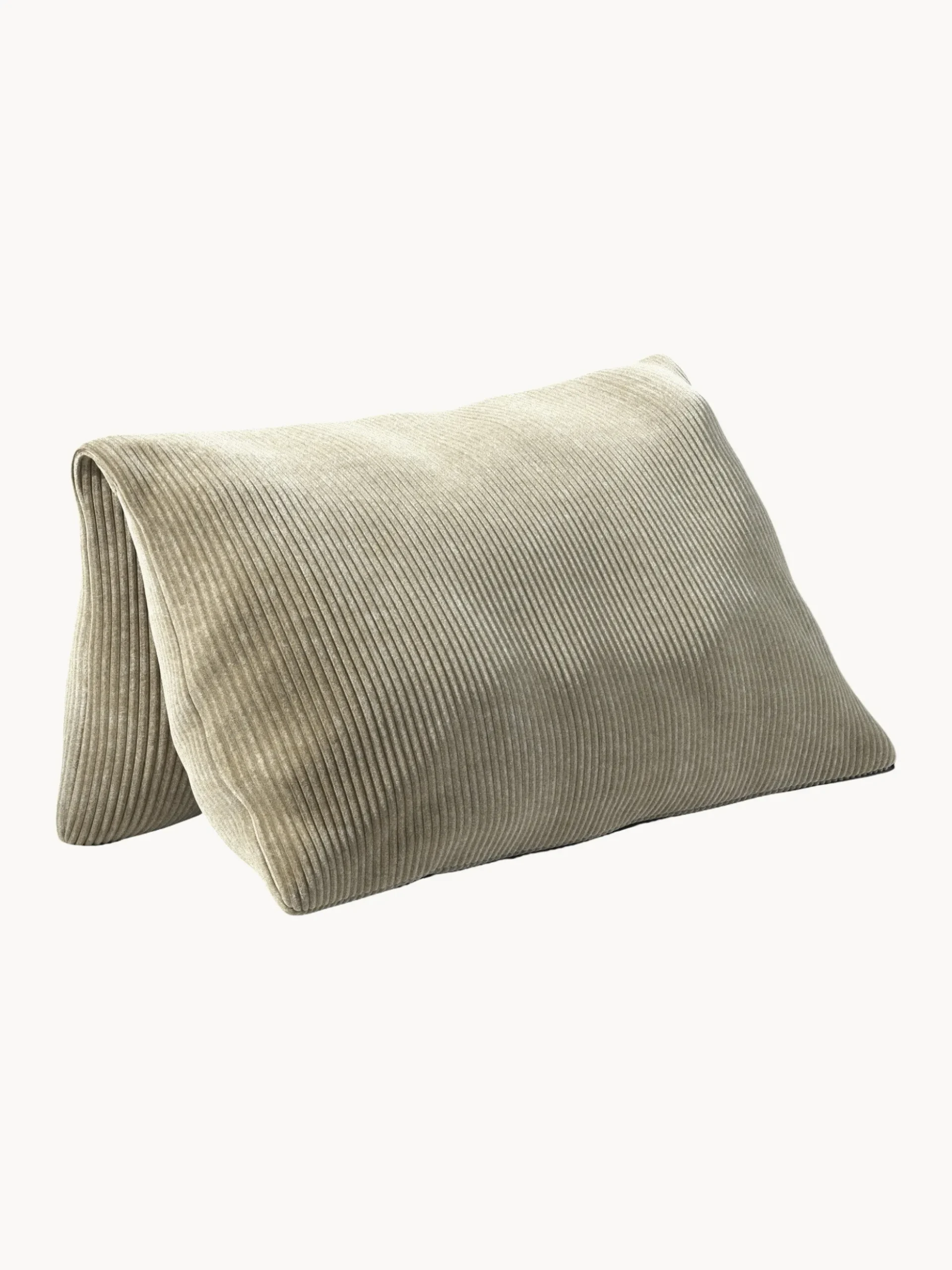 Cuscino grande in velluto a coste Vetsak, 60 x 60 cm