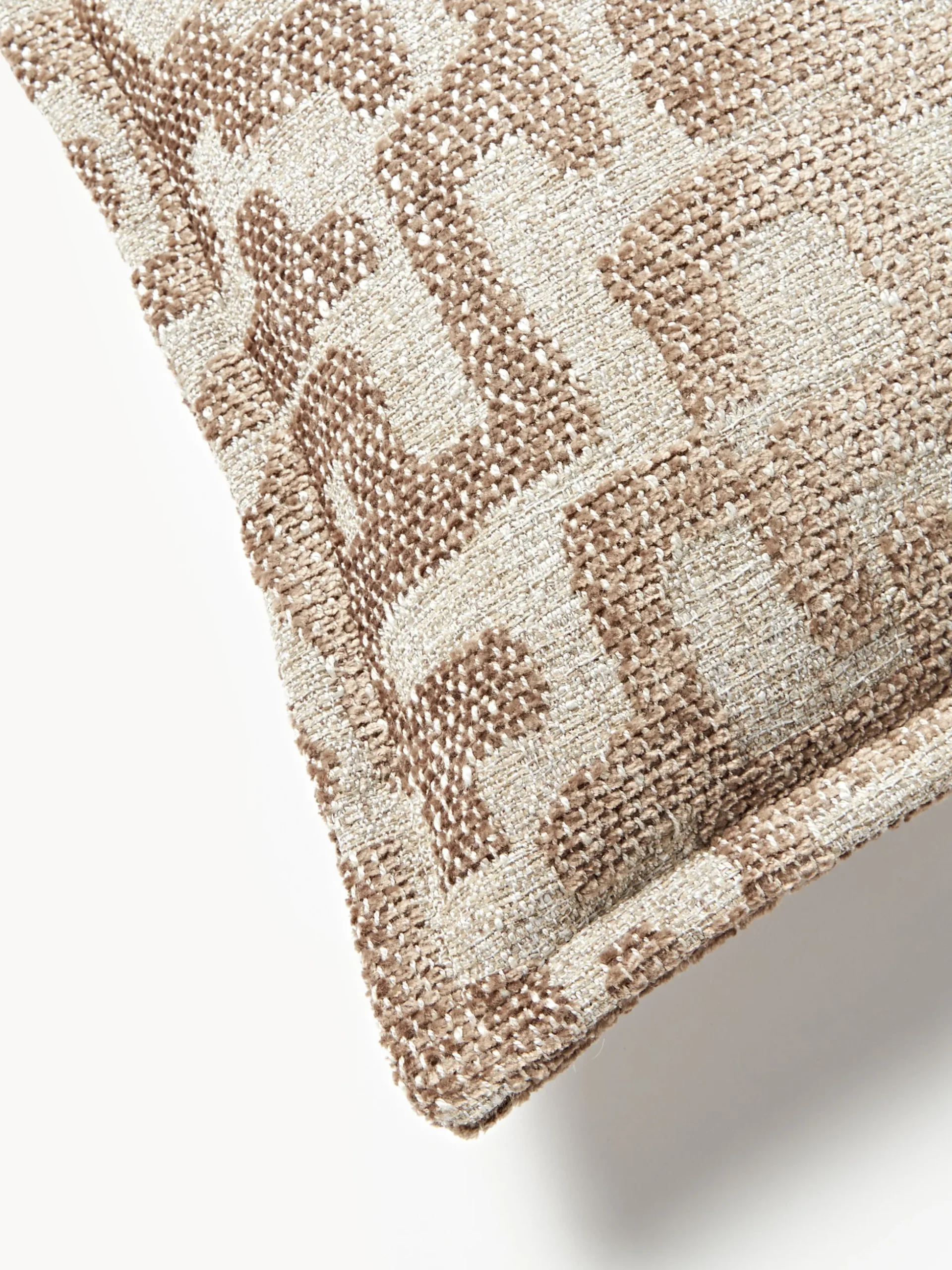 Cuscino in viscosa con motivo jacquard Contia