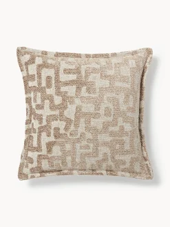 Cuscino in viscosa con motivo jacquard Contia
