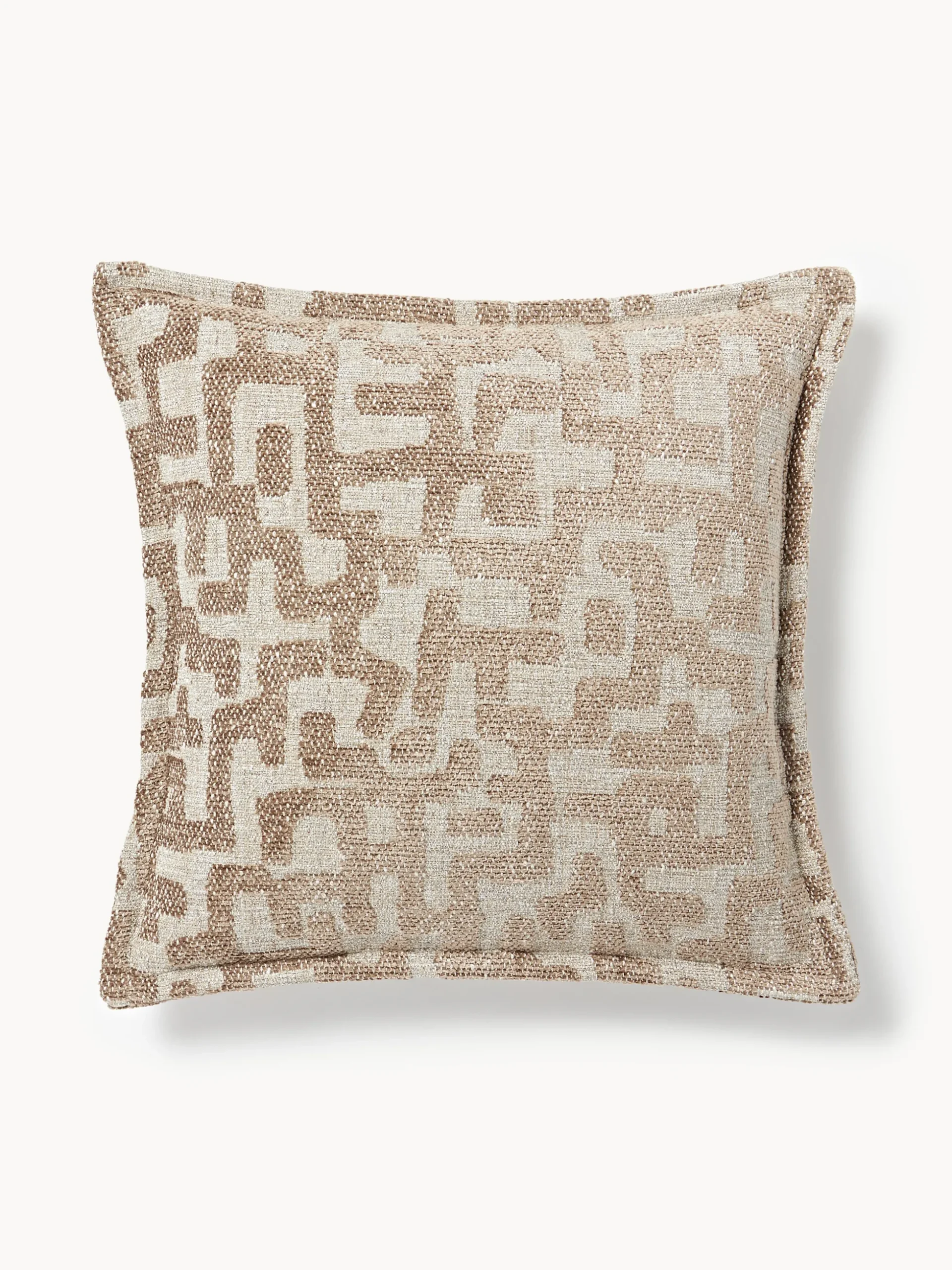 Cuscino in viscosa con motivo jacquard Contia