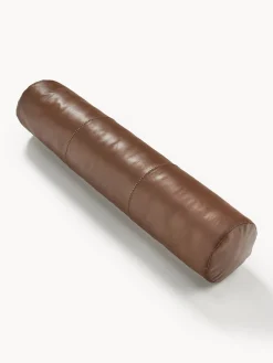 Cuscino per collo in pelle fatto a mano Raven