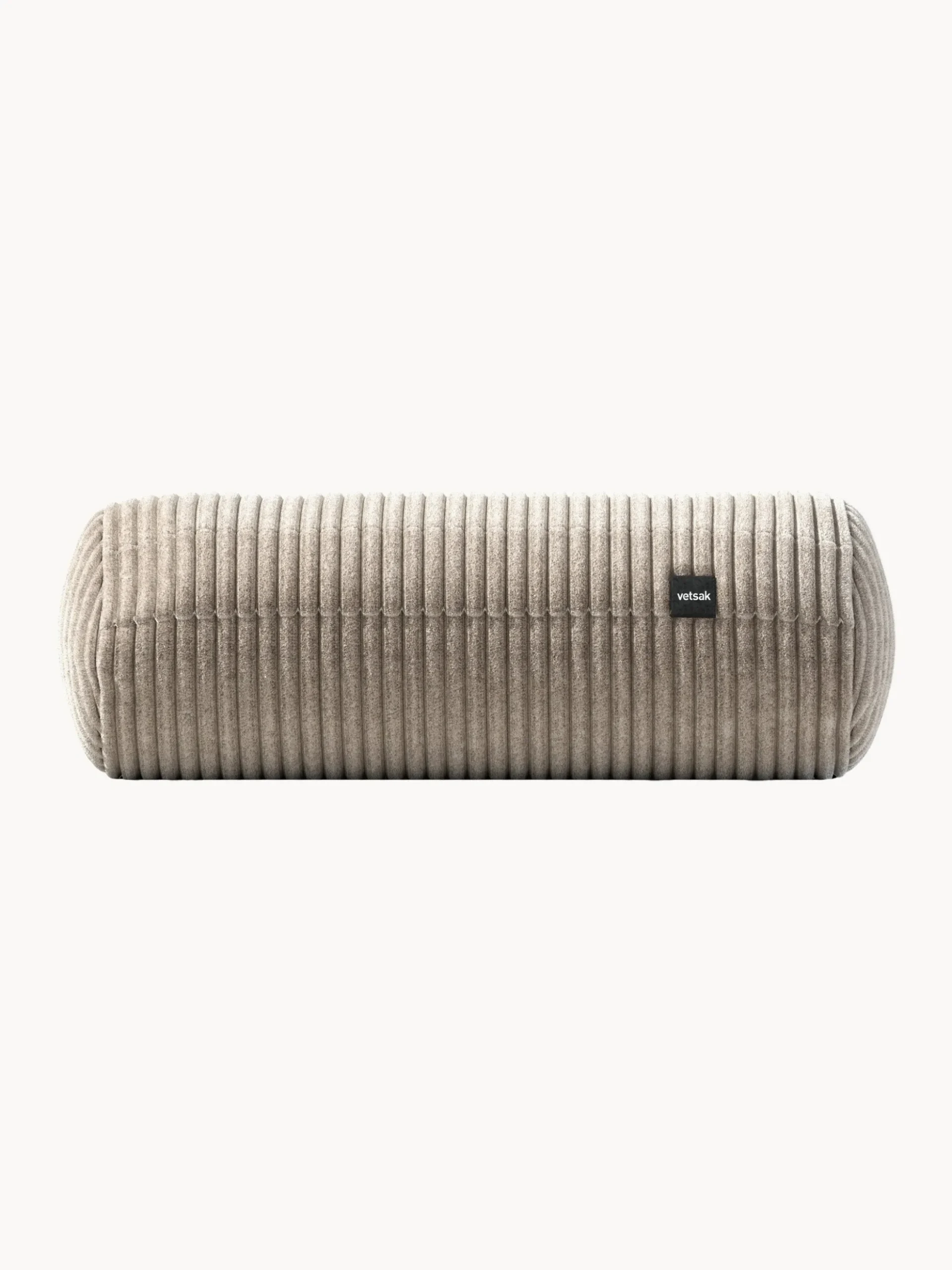 Cuscino per divano in velluto a coste Vetsak, Ø 16 x L 40 cm