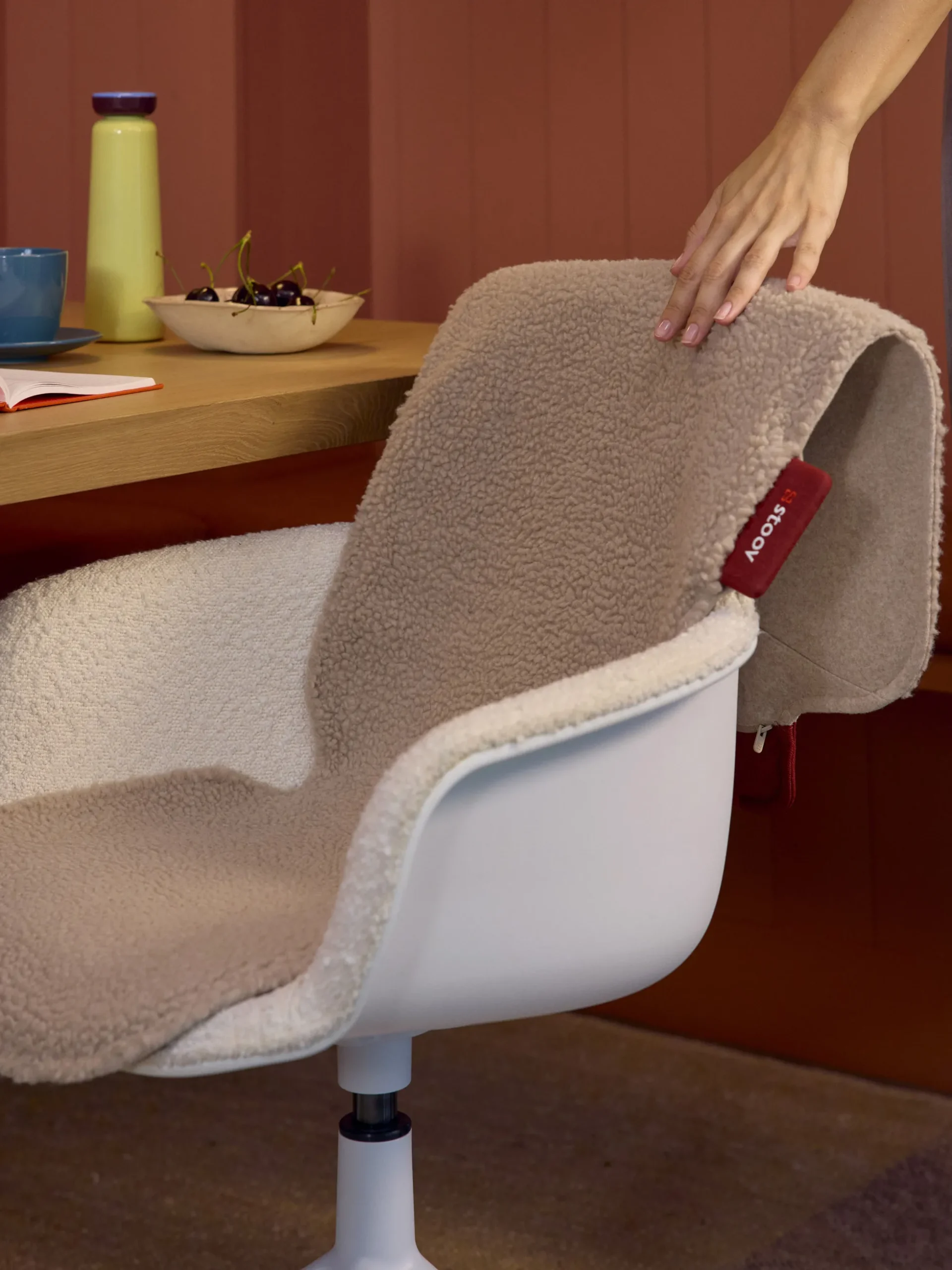 Cuscino sedia in teddy riscaldante Big Hug XL Flex