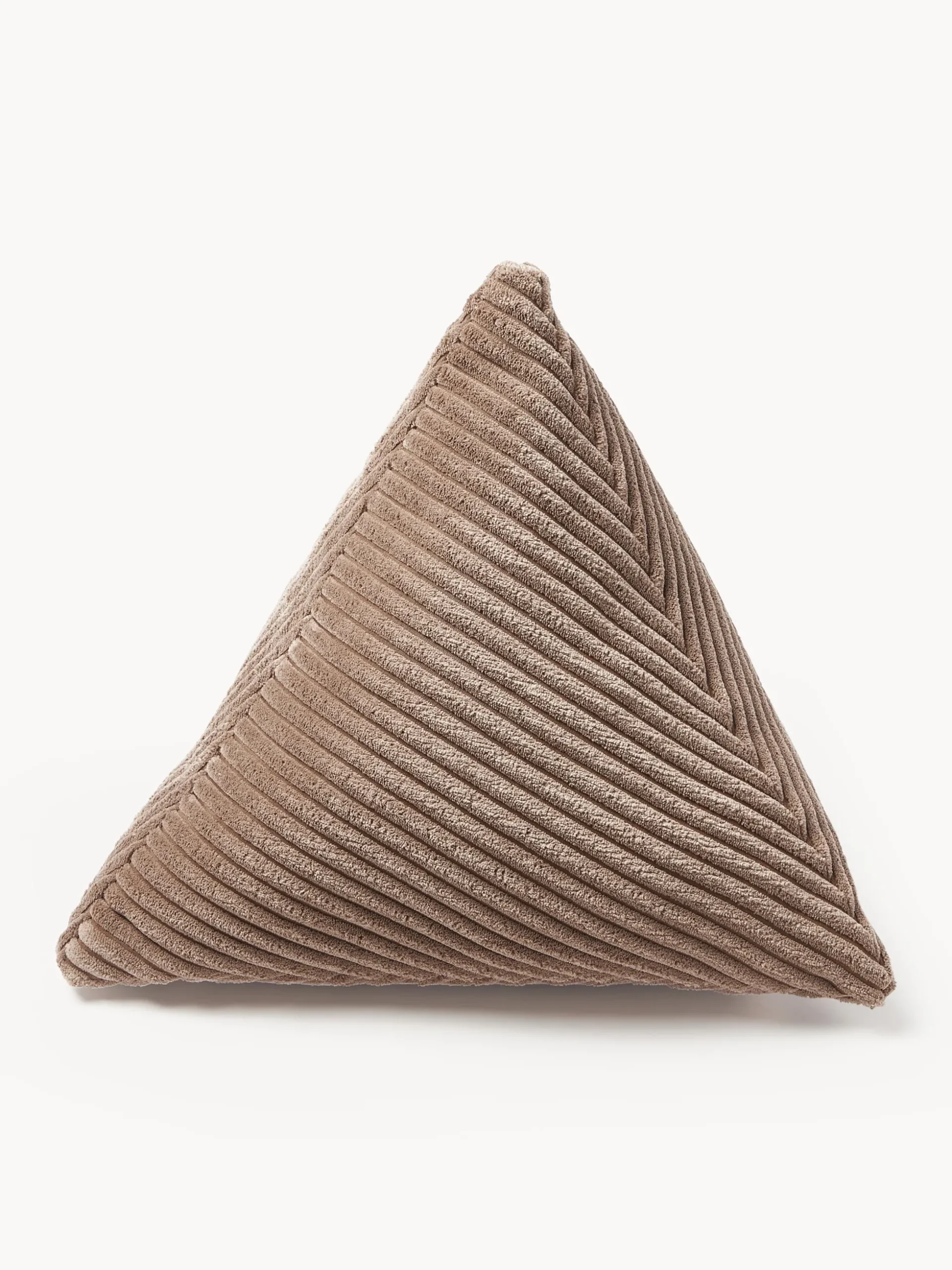 Cuscino triangolare in velluto a coste Kylen