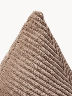 Cuscino triangolare in velluto a coste Kylen
