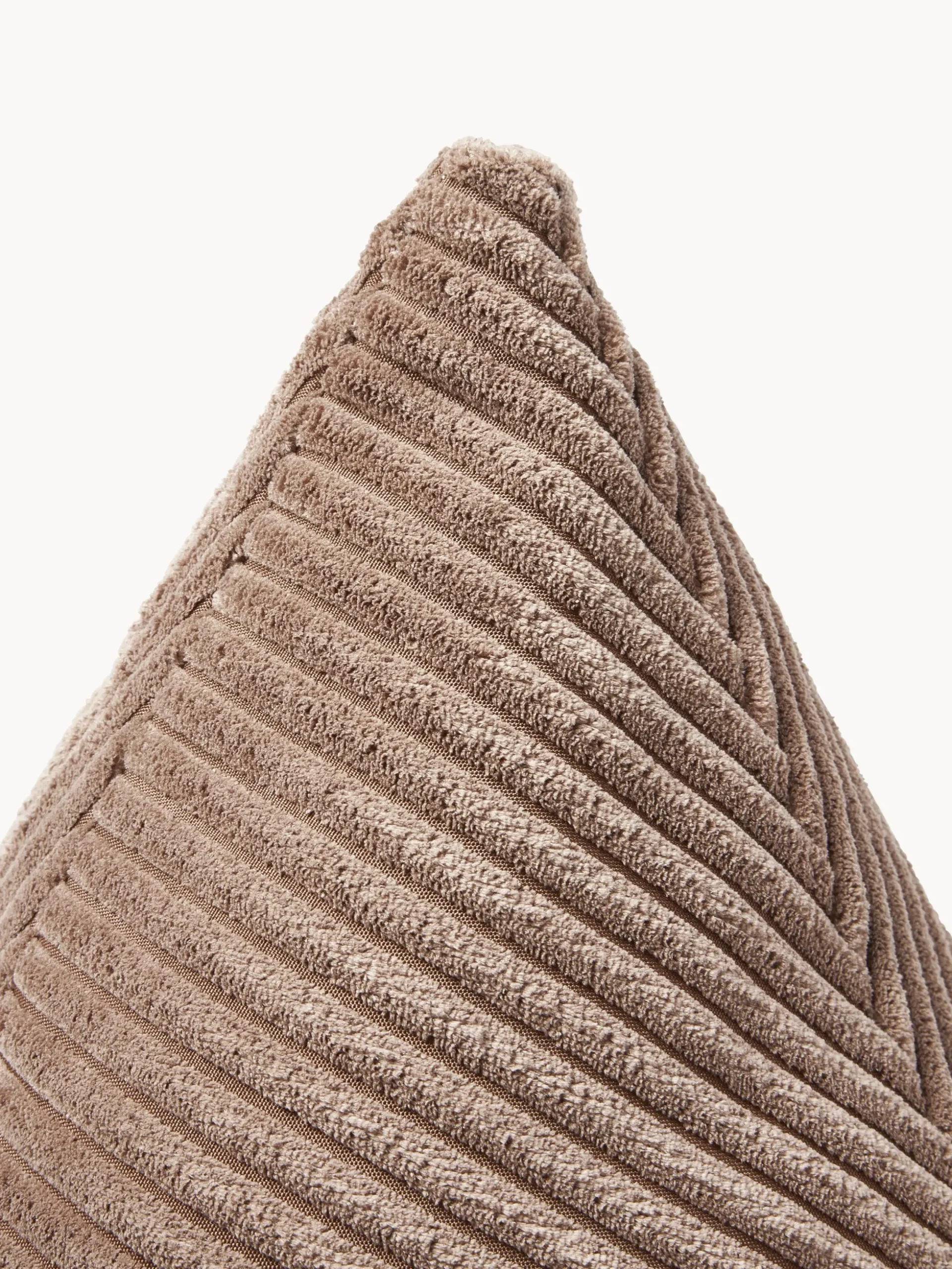 Cuscino triangolare in velluto a coste Kylen
