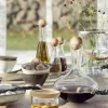 Decanter in vetro soffiato con tappo in legno Eden, 2 L