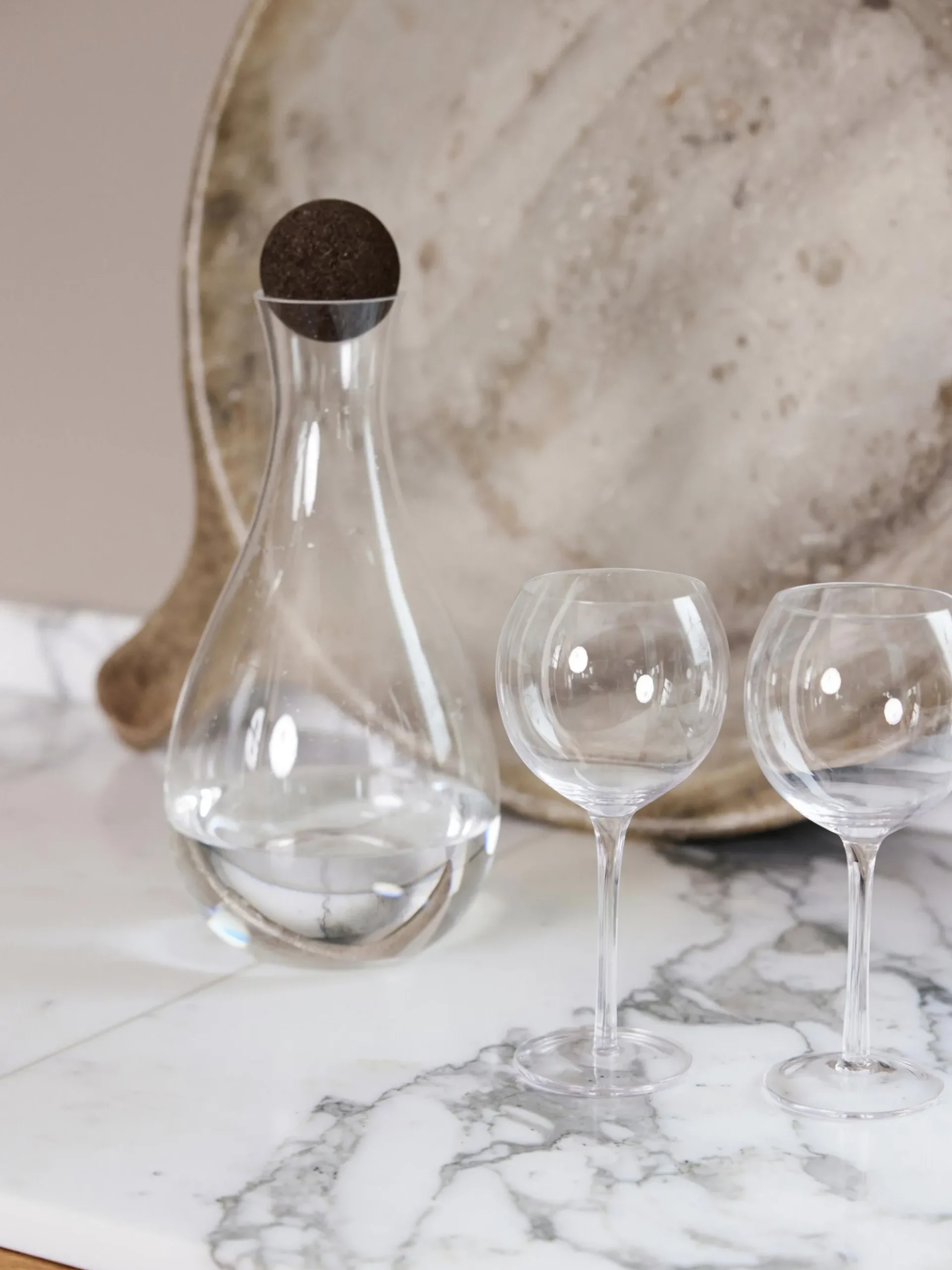 Decanter in vetro soffiato Nature, 2 L