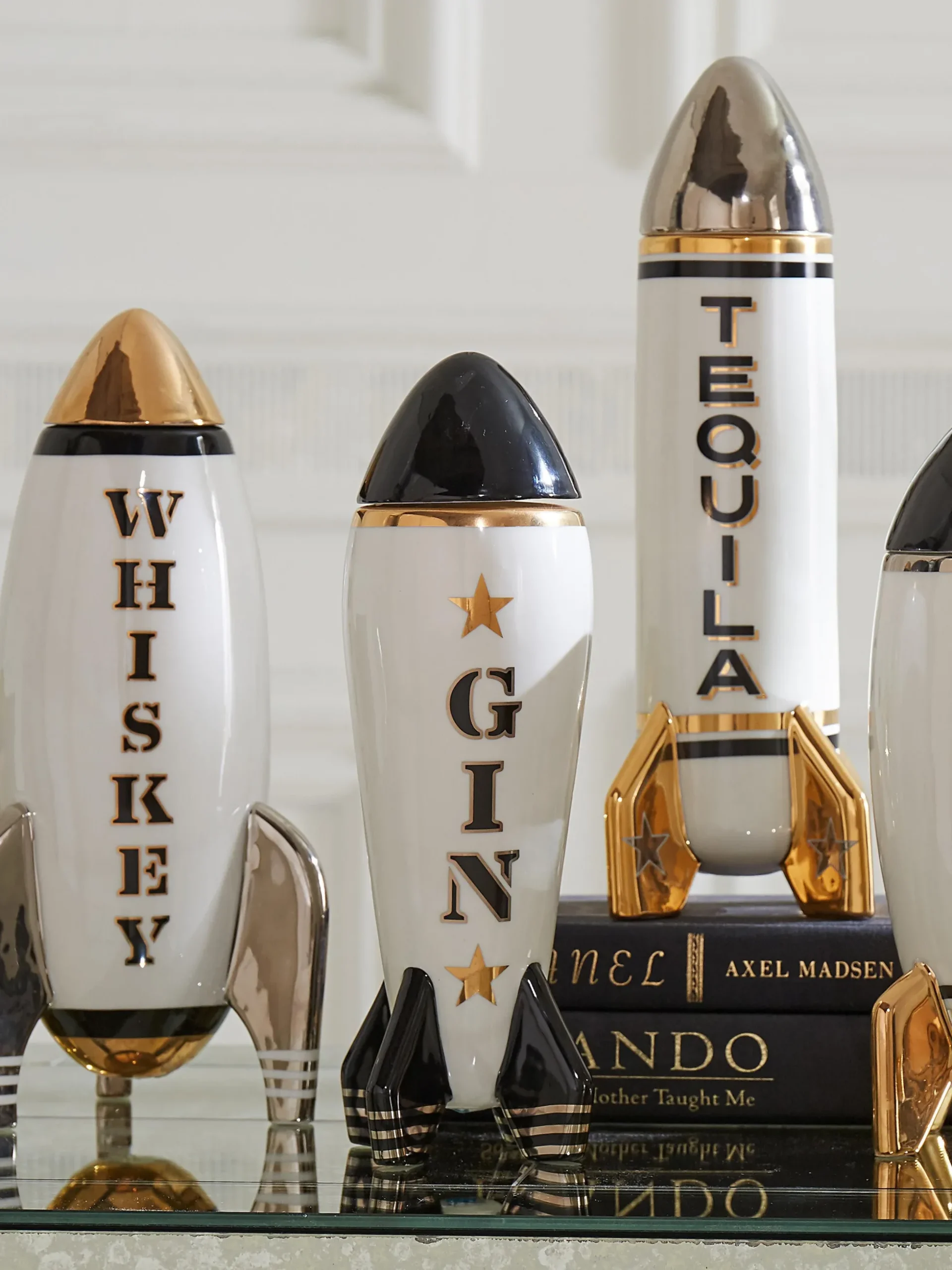 Decanter con oro Rocket, 670 ml