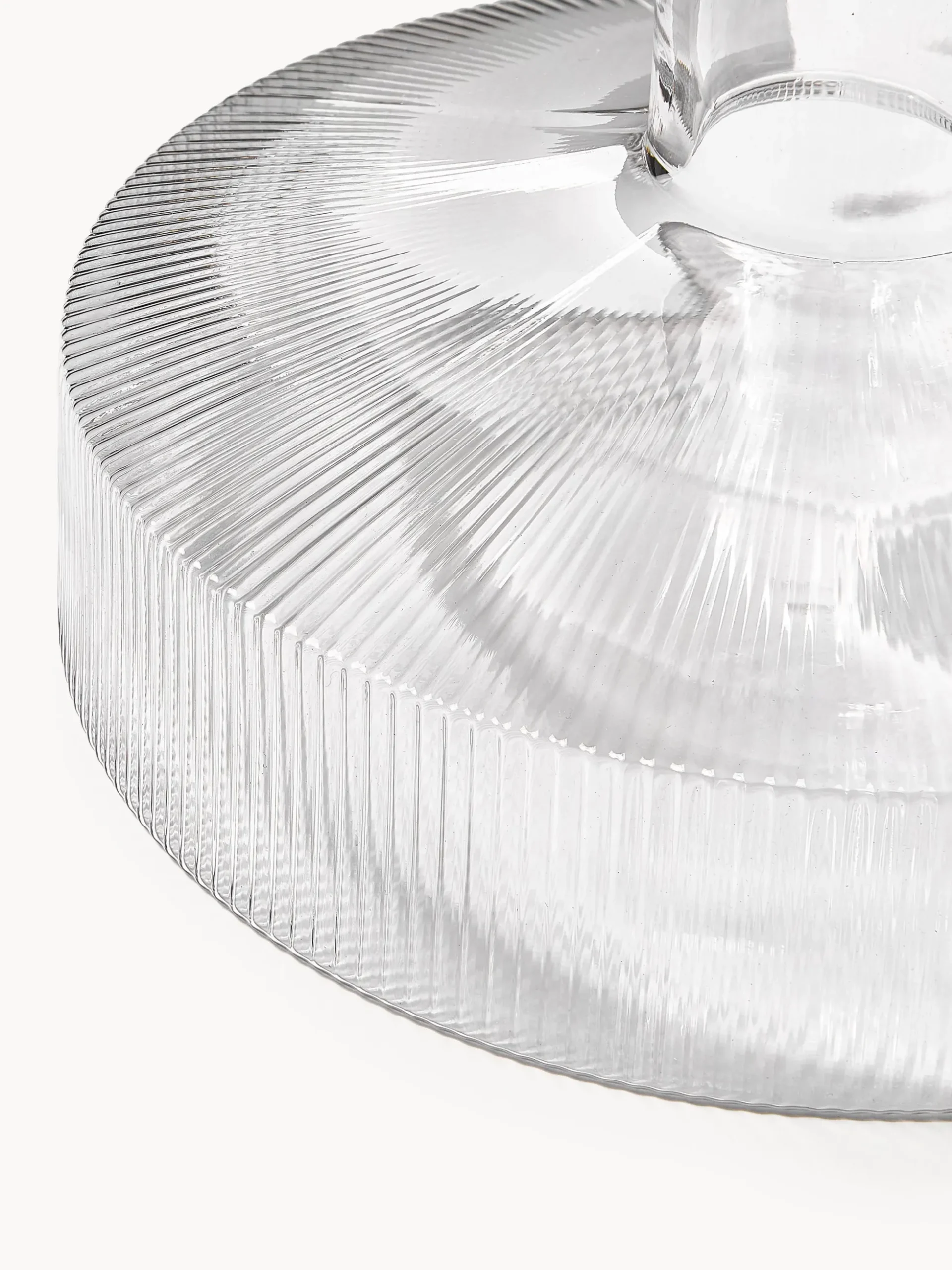 Decanter in vetro soffiato millerighe Ripple, 1,1 L