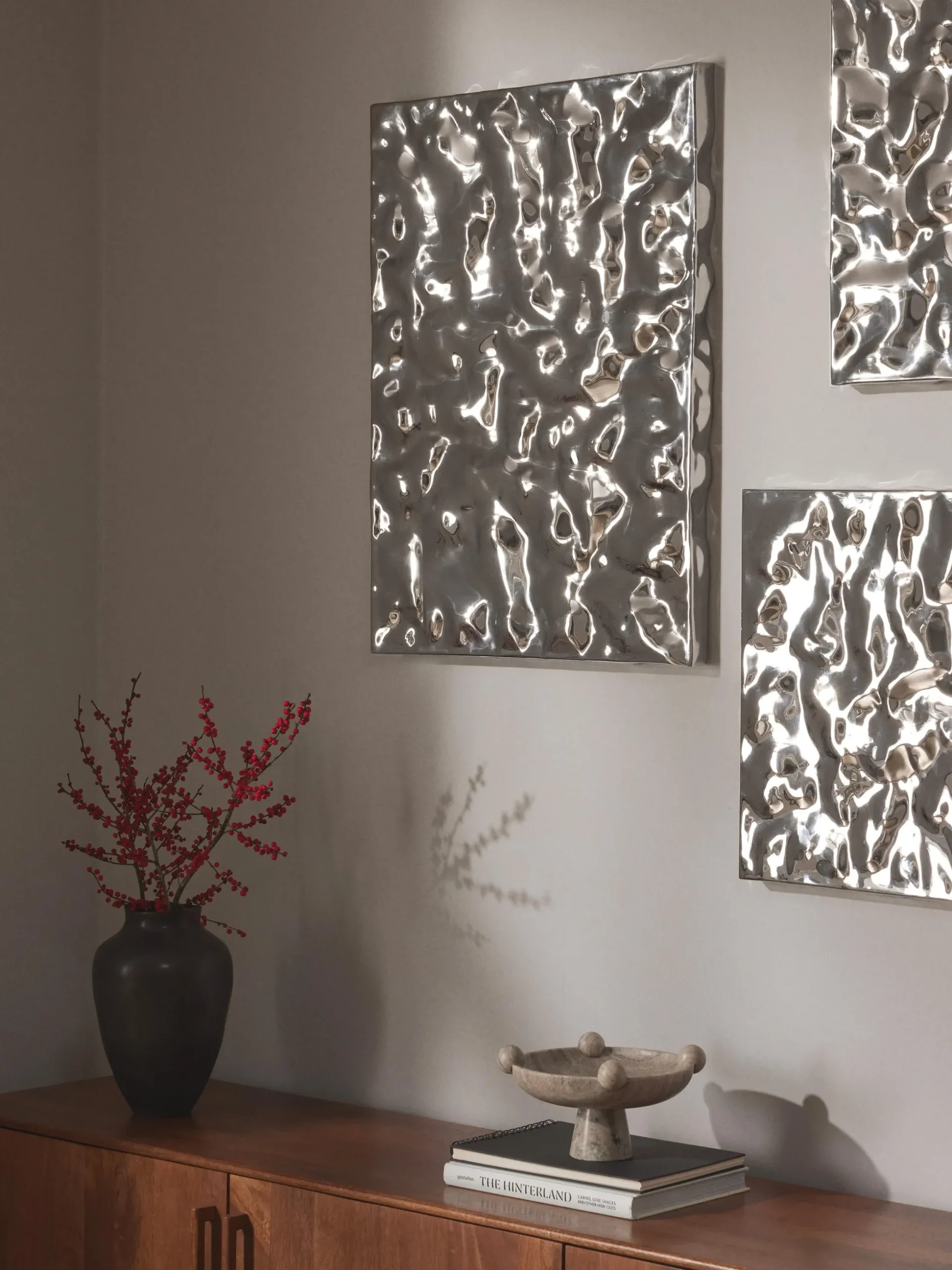 Decorazione da parete con superficie martellata Splash