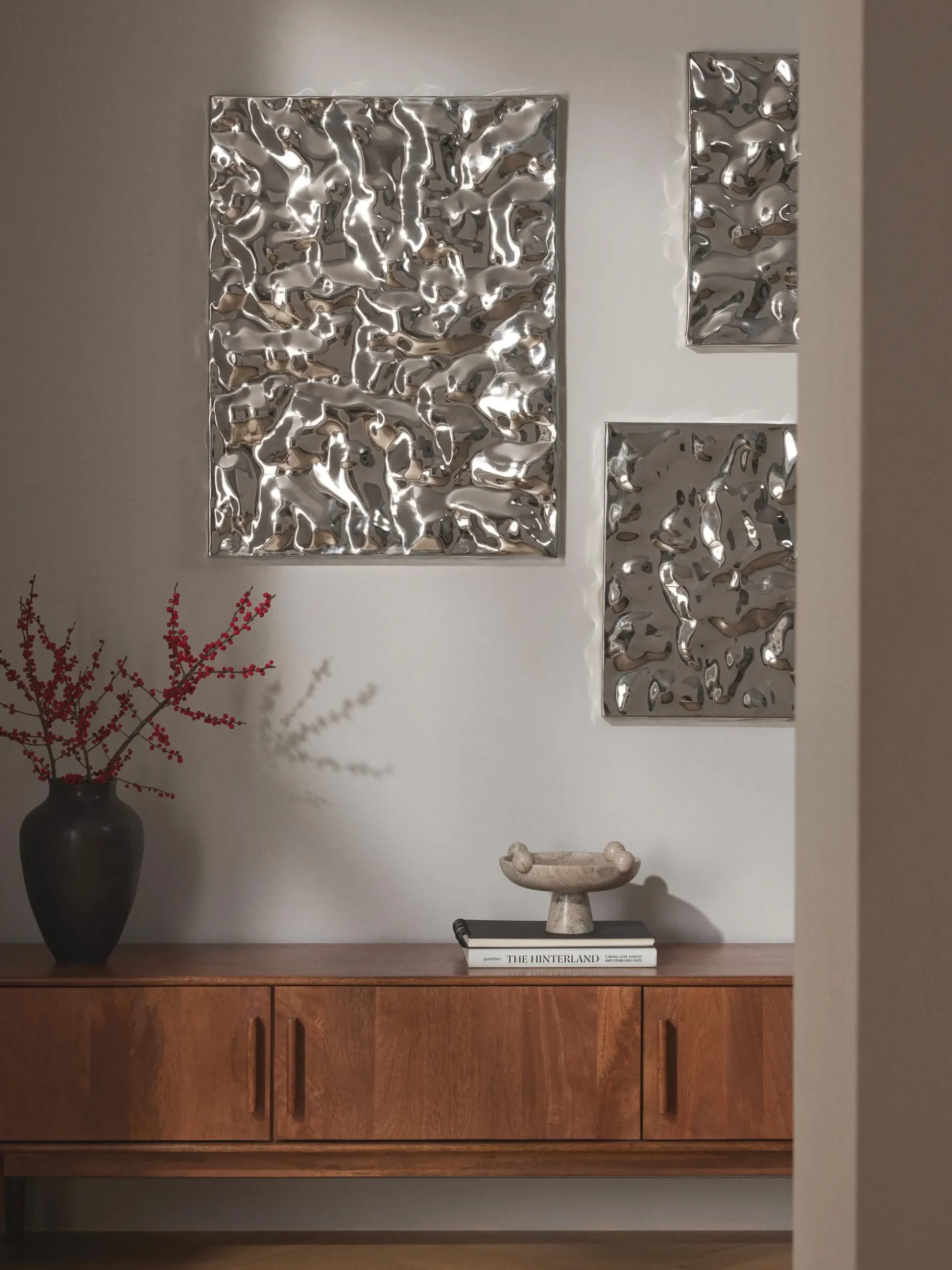 Decorazione da parete con superficie martellata Splash
