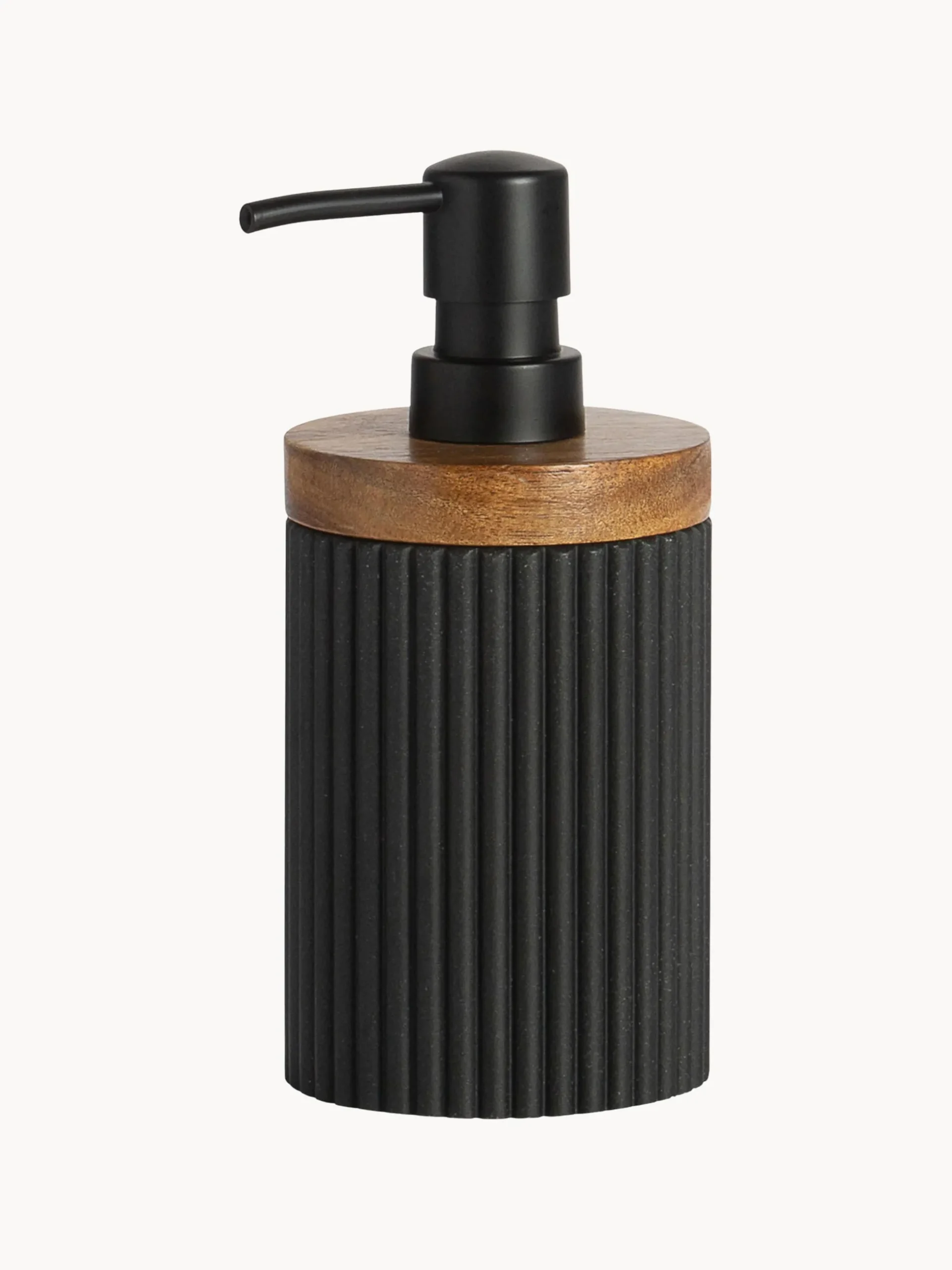 Dispenser sapone con dettaglio in legno Laura