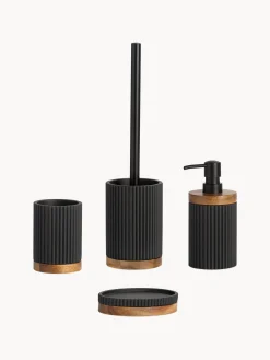 Dispenser sapone con dettaglio in legno Laura
