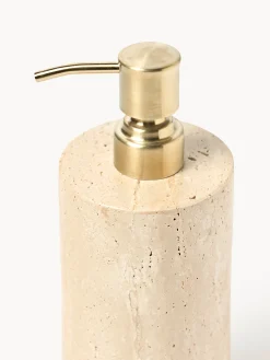 Dispenser per sapone in travertino Susan