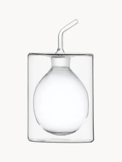 Distributore aceto e olio in vetroborosilicato fatto a mano Cilindro alt. 15 cm