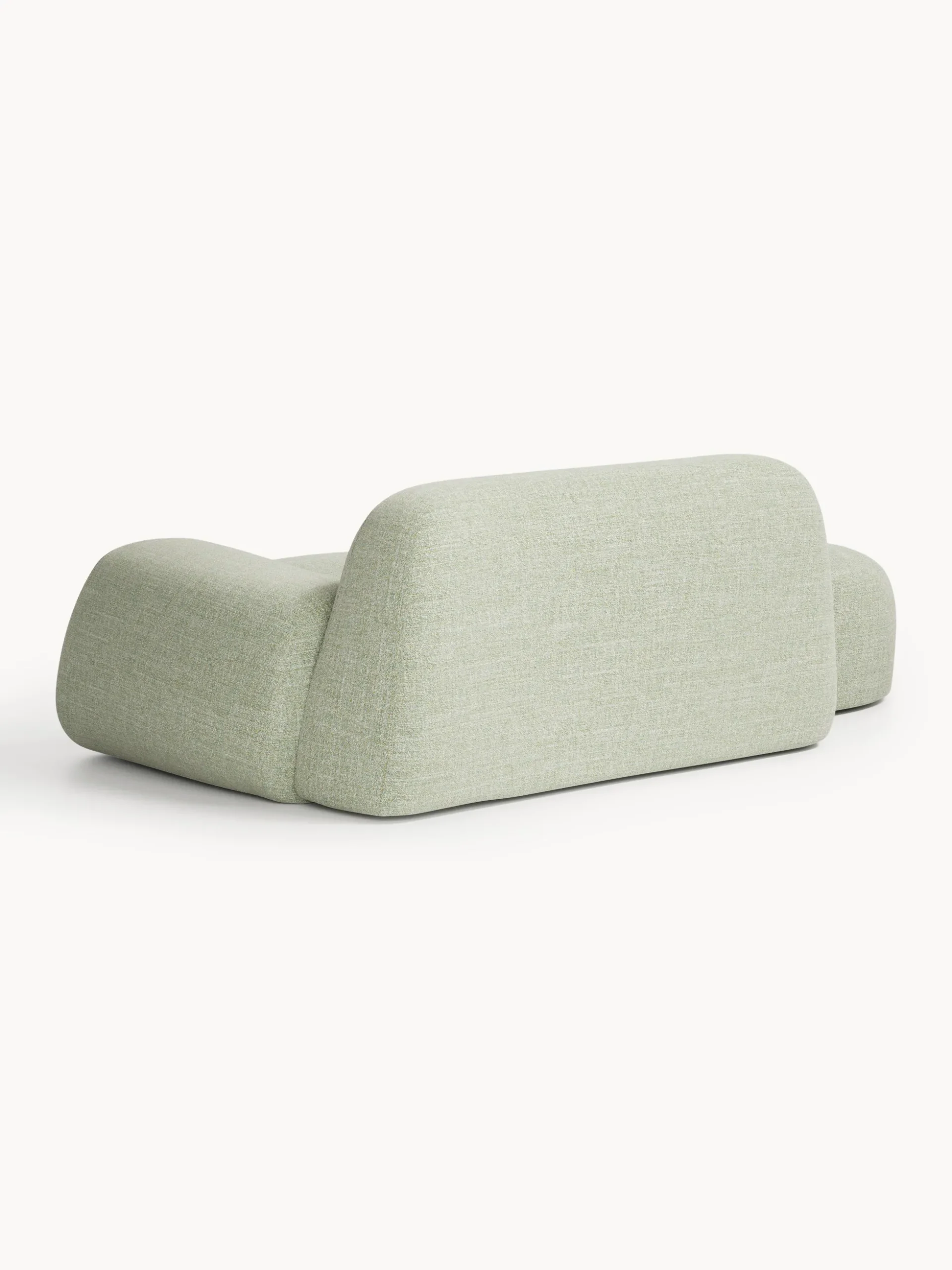 Divano 2 posti in bouclé con chaise longue Wolke