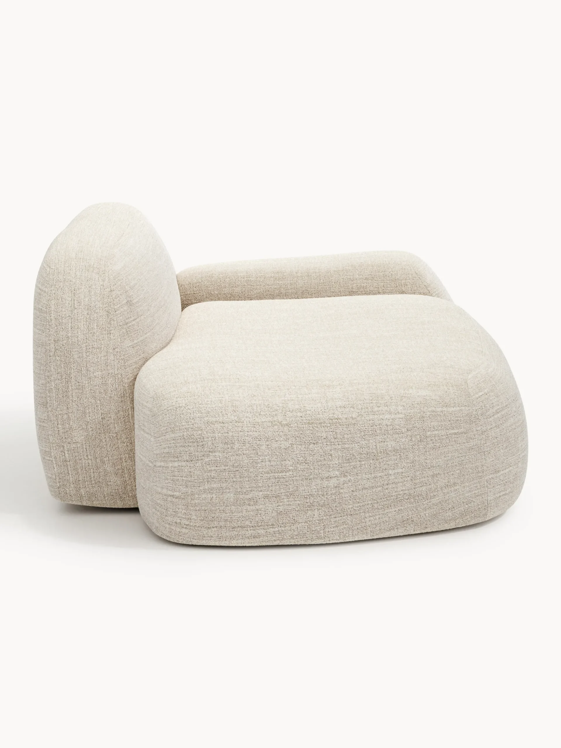 Divano 2 posti in bouclé con chaise longue Wolke