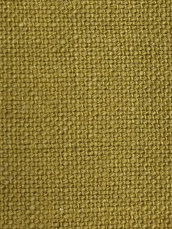 Divano 3 posti in lino color ocra bruciata Nomad, 204 cm
