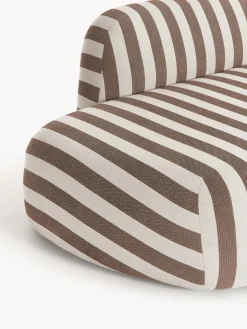 Divano a righe 2 posti con chaise longue Wolke