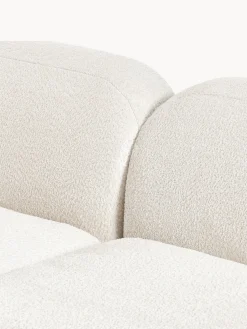 Divano angolare componibile 4 posti con chaise longue in teddy bouclé Wolke