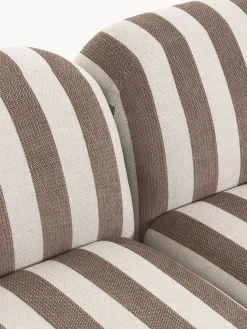 Divano angolare componibile XL a righe con chaise longue Wolke