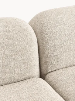 Divano angolare componibile 4 posti in bouclé con chaise longue Wolke
