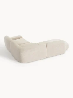 Divano angolare componibile 4 posti in bouclé con chaise longue Wolke