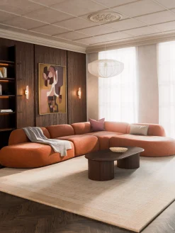 Divano angolare componibile XL con chaise longue Wolke
