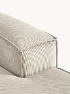 Divano angolare componibile 2 posti in velluto a coste Lennon