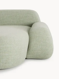 Divano angolare componibile 4 posti in bouclé con chaise longue Wolke