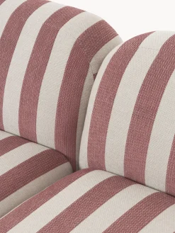 Divano angolare componibile XL a righe con chaise longue Wolke
