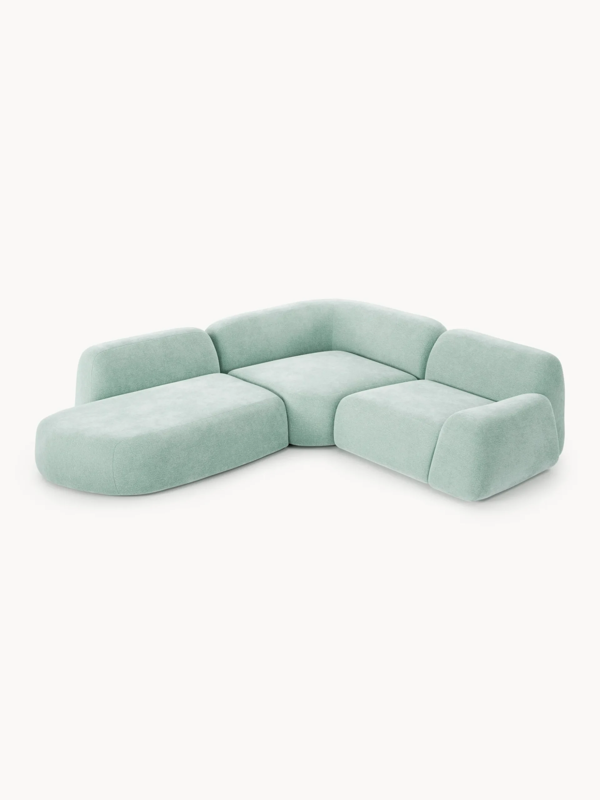 Divano angolare componibile 4 posti con chaise longue Wolke