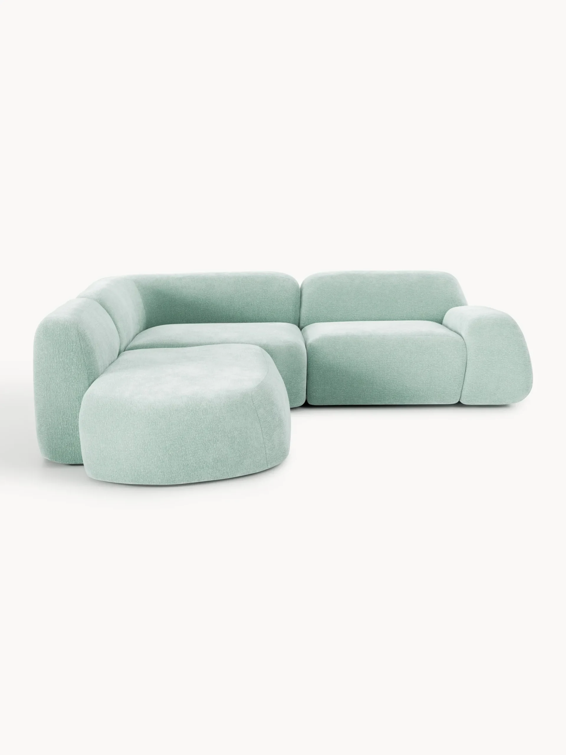Divano angolare componibile 4 posti con chaise longue Wolke