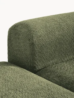 Divano angolare componibile in teddy bouclé Natalie