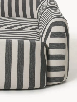 Divano angolare componibile 4 posti a righe con chaise longue Wolke