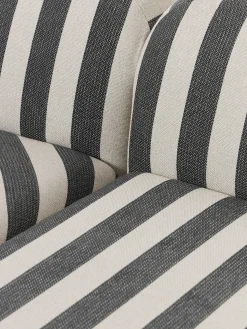 Divano angolare componibile 4 posti a righe con chaise longue Wolke