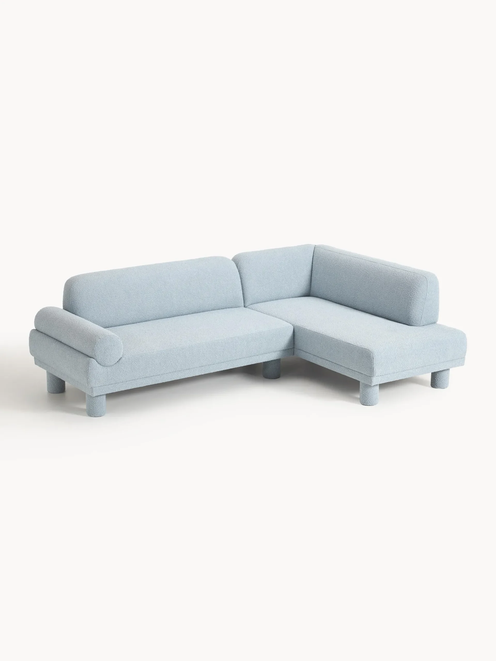 Divano angolare in bouclé Lilo