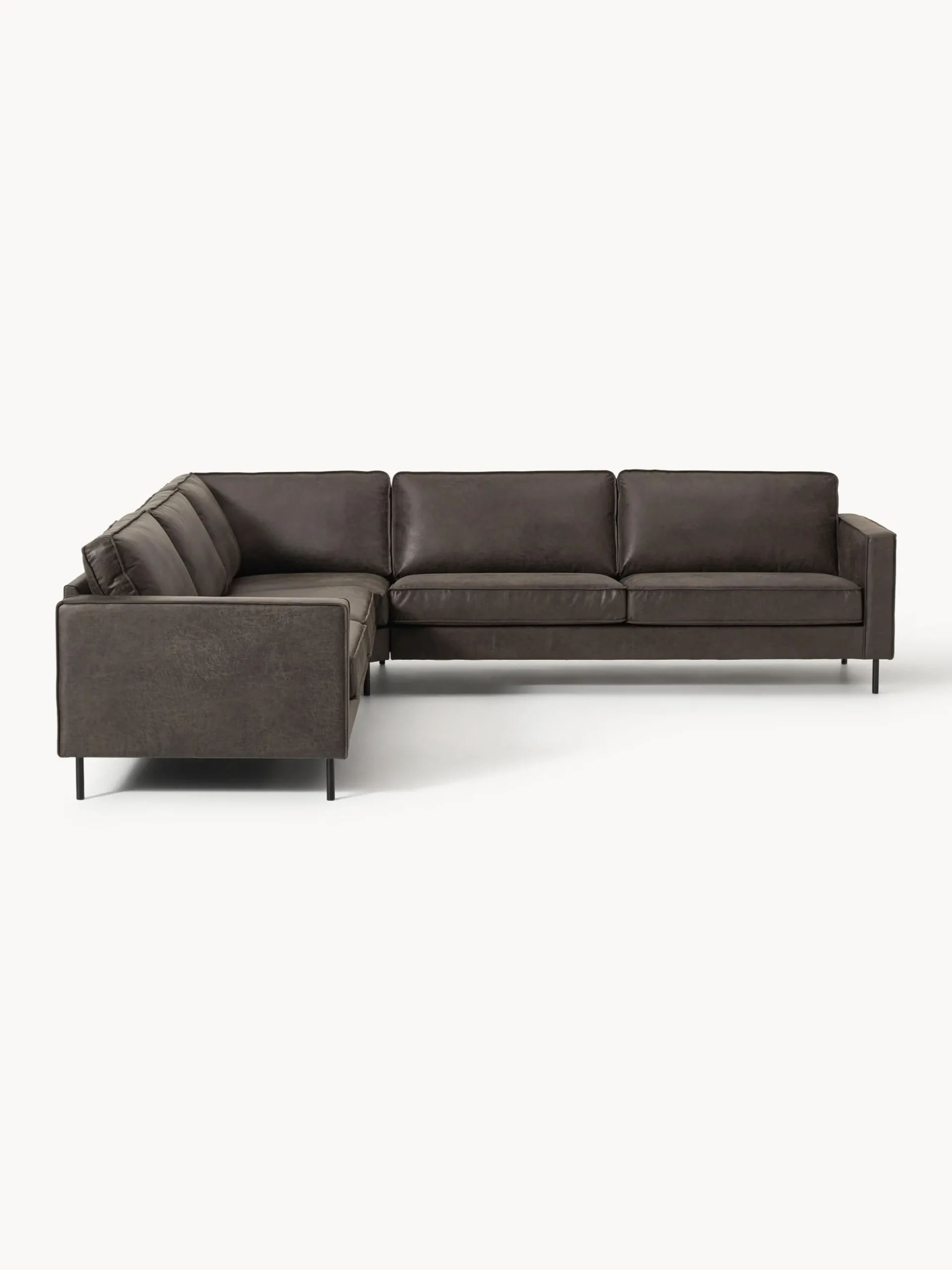 Divano angolare XL in pelle Hunter