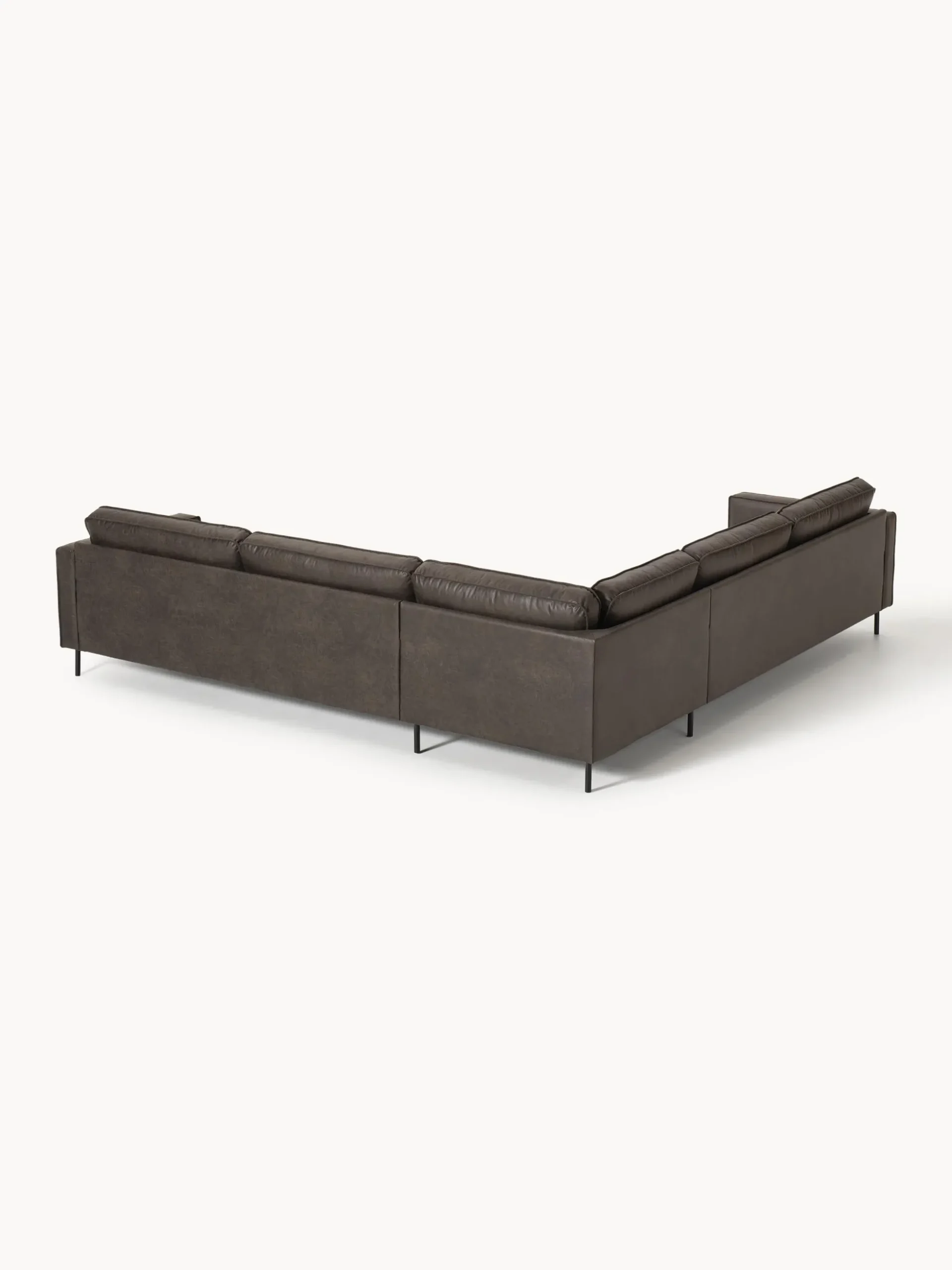 Divano angolare XL in pelle Hunter