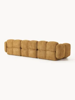 Divano componibile 4 posti in teddy-bouclé Tayla