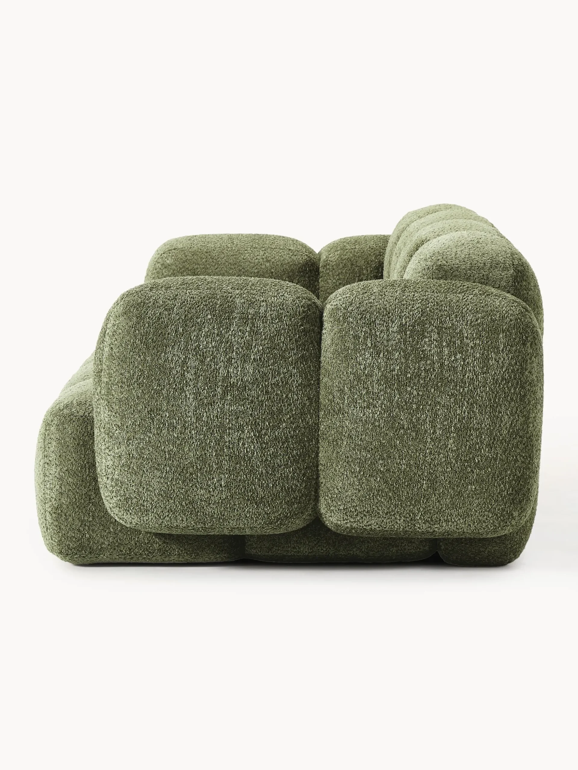 Divano componibile 3 posti in teddy-bouclé Tayla