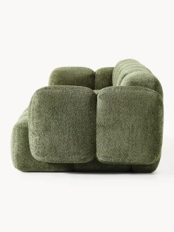 Divano componibile 4 posti in teddy-bouclé Tayla