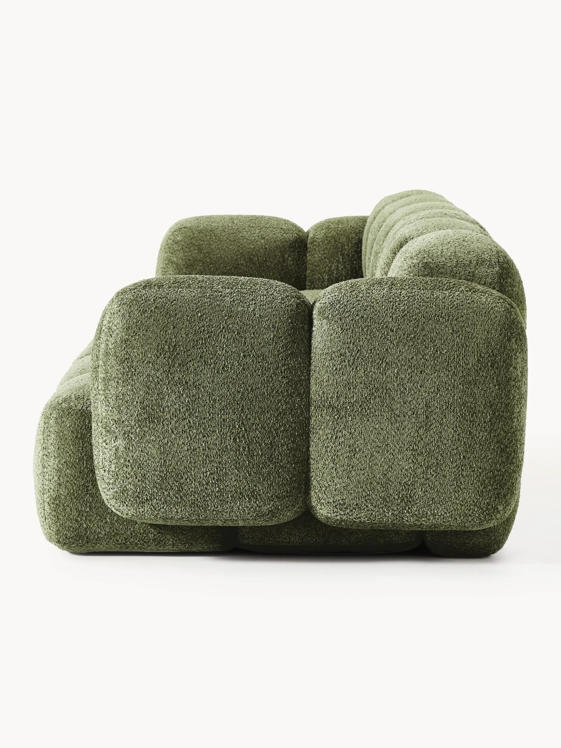 Divano componibile 4 posti in teddy-bouclé Tayla
